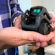 Anki Inc. CEO Boris Sofman holding a Vector robot in July 2018.